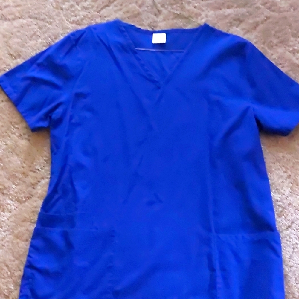Royal blue scrub
